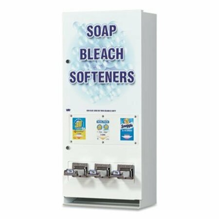 VEND-RITE MFG CO Vend Rite, COIN-OPERATED SOAP VENDER, 3-COLUMN, 16.25in X 37.75in X 9.5in, WHITE/BLUE 394100